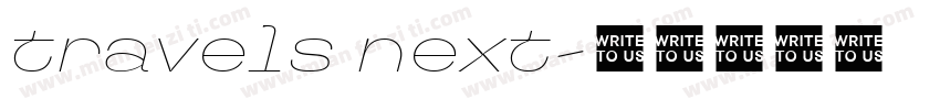 travels next字体转换